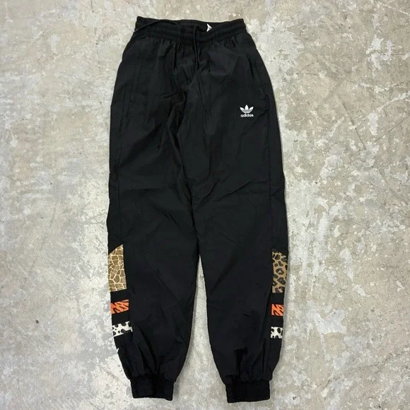 Adidas Atmos ATM Leopard Print Logo Track Pants Men's Small Black Trefoil GT7294 - Picture 2 of 16